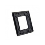 Vienos vietos LIVOLO stiklo panelė GPF-1-62 (1xRėmelis) Juoda