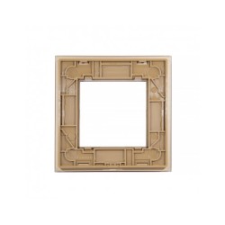 Vienos vietos LIVOLO stiklo panelė GPF-1-63 (1xRėmelis) Aukso