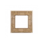 Vienos vietos LIVOLO stiklo panelė GPF-1-63 (1xRėmelis) Aukso