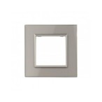 Vienos vietos LIVOLO stiklo panelė GPF-1-64 (1xRėmelis) Pilka