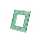 Vienos vietos LIVOLO stiklo panelė GPF-1-68 (1xRėmelis) Žalia