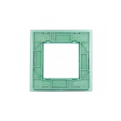 Vienos vietos LIVOLO stiklo panelė GPF-1-68 (1xRėmelis) Žalia