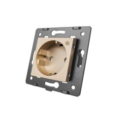 WiFI SMART EC kištukinis lizdas LIVOLO Schuko 16A - Aukso