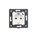 Kištukinis lizdas + USB-C įkroviklis 18W LIVOLO Schuko 16A su greitomis jungtimis - Balta