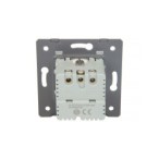 Kištukinis lizdas + USB-C įkroviklis 18W LIVOLO Schuko 16A su greitomis jungtimis - Aukso