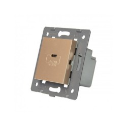 LIVOLO USB-C 45W įkroviklis 5V 2.4A -Aukso