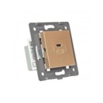 LIVOLO USB-C 45W įkroviklis 5V 2.4A -Aukso
