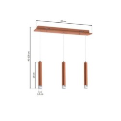 Pakabinamas šviestuvas COPPER 15W LED