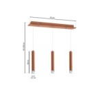 Pakabinamas šviestuvas COPPER 15W LED