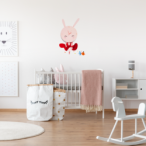 Vaikiškas šviestuvas BUNNY LED CLOCK 0,6W LED