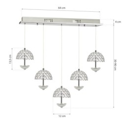 Pakabinamas šviestuvas VENUS 5x5W LED