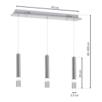 Pakabinamas šviestuvas ICE 15W LED
