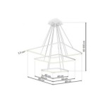 Pakabinamas šviestuvas NIX WHITE 117W LED
