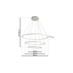 Pakabinamas šviestuvas ORION WHITE 99W LED