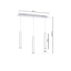 Pakabinamas šviestuvas ALBA 3X5W LED