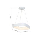 Pakabinamas šviestuvas ASTRO WHITE 24W LED