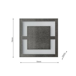 Sieninis šviestuvas QUADRO Šviesos spalva Šilta balta 3000K