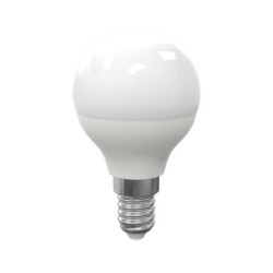 10x LED lemputė 7W E14 G45 Burbulas. Šviesos spalva: Šilta balta