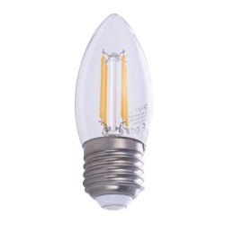 Lemputė Filamentinė LED 4W C37 E27 2700K