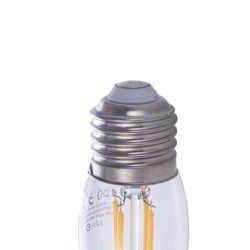 Lemputė Filamentinė LED 4W C37 E27 2700K