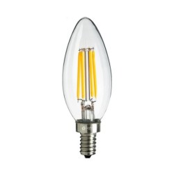 10x Lemputė Filamentinė LED 4W Žvakė E14 2700K