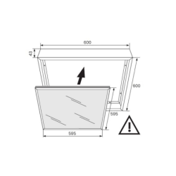 Rėmas 600X600 panelės montavimui