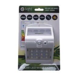 Šviestuvas su saulės elementu Butterfly baltas 1.5W