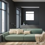 Sieninis šviestuvas MAXI BLACK 1xGU10