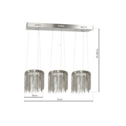 Pakabinamas šviestuvas CASCATA SATIN 54W LED