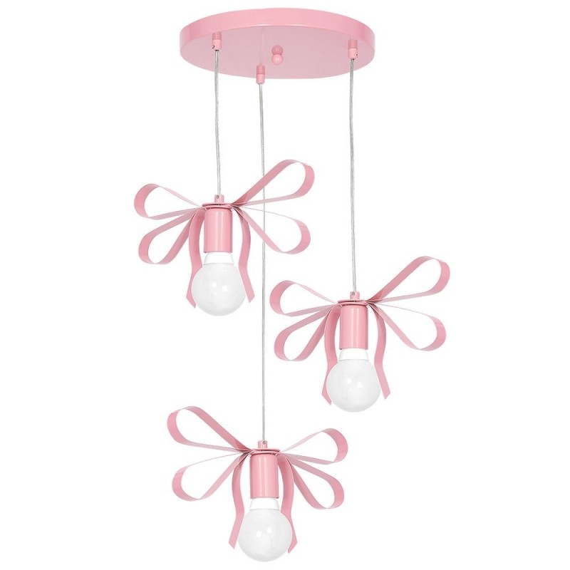 Pakabinamas šviestuvas EMMA PINK 3xE27