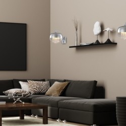 Sieninis šviestuvas LUNA 1xE14 LED
