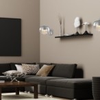 Sieninis šviestuvas LUNA 1xE14 LED