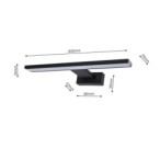 Sieninis šviestuvas SHINE BLACK 7W LED