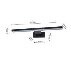 Sieninis šviestuvas SHINE BLACK 7W LED