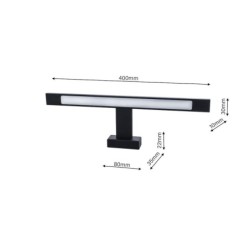 Sieninis šviestuvas SHINE BLACK 7W LED