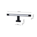 Sieninis šviestuvas SHINE BLACK 7W LED