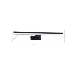 Sieninis šviestuvas SHINE BLACK 13,8W LED