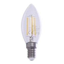10x Lemputė Filamentinė LED 4W Žvakė E14 4000K