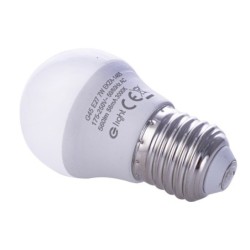10x LED lemputė 7W E27 G45. Šviesos spalva: Šilta balta