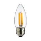 10x Lemputė Filamentinė LED 4W C37 E27 4000K