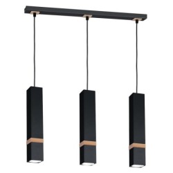 Pakabinamas šviestuvas VIDAR BLACK 3xGU10