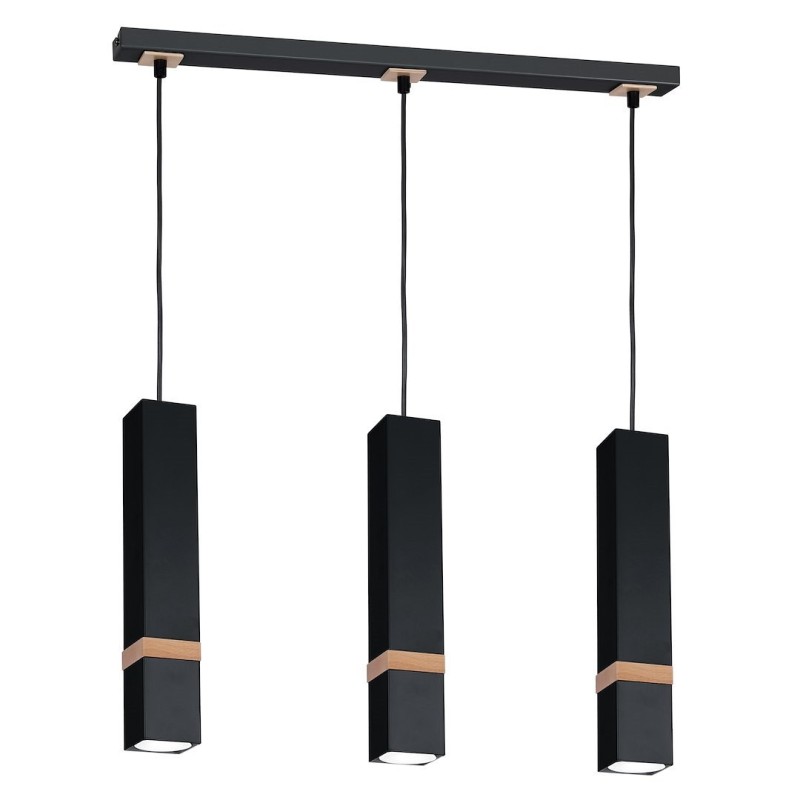 Pakabinamas šviestuvas VIDAR BLACK 3xGU10