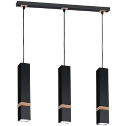 Pakabinamas šviestuvas VIDAR BLACK 3xGU10