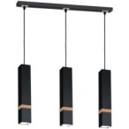 Pakabinamas šviestuvas VIDAR BLACK 3xGU10