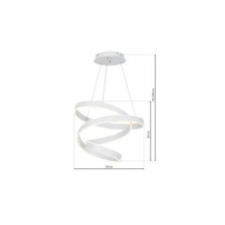Pakabinamas šviestuvas ANDROMEDA WHITE 45W LED