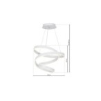 Pakabinamas šviestuvas ANDROMEDA WHITE 45W LED