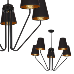 Šviestuvas VICTORIA BLACK 5xE27