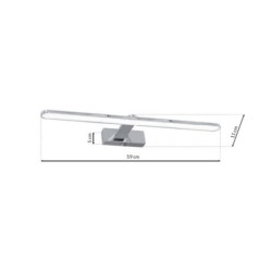 Sieninis šviestuvas SPLASH CHROME 12W LED