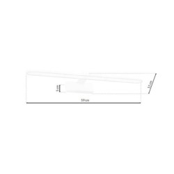 Sieninis šviestuvas SPLASH WHITE 12W LED