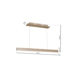 Pakabinamas šviestuvas TIMBER 18W LED